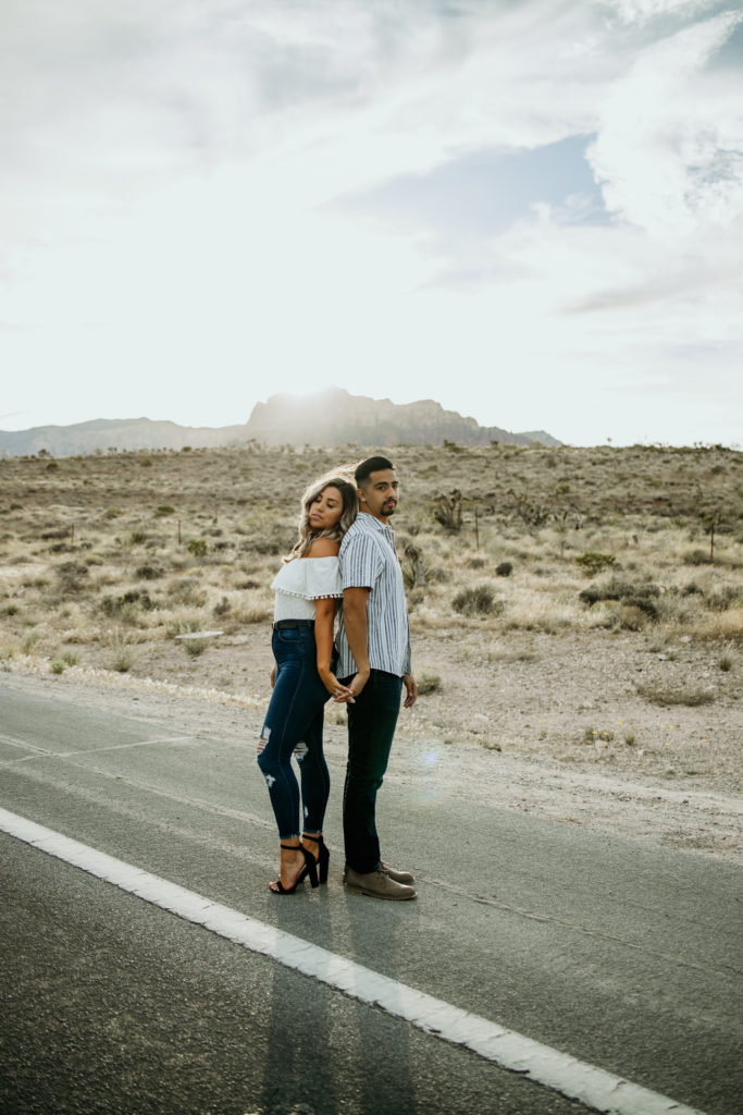 cute engagement photos at red rock
